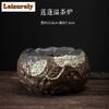 Japanese Gilded Iron Glaze Lotus Pot Warm Tea Stove Coarse Candle Heating Table Insulation Base Boiling Kettle Kung Fu Teaset