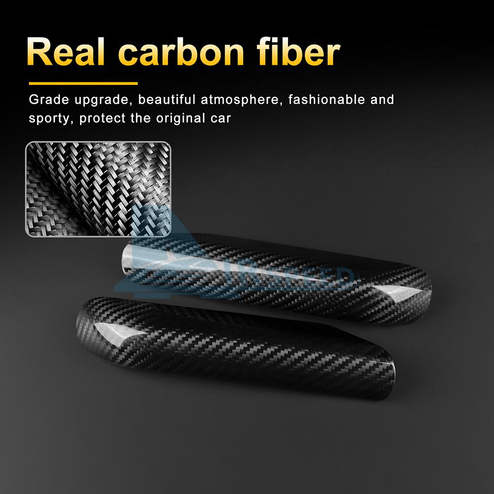 Real Hard Carbon Fiber Center Console Side Sticker for BMW Mini Cooper J01 EV E SE 2024 Electric Interior Panel