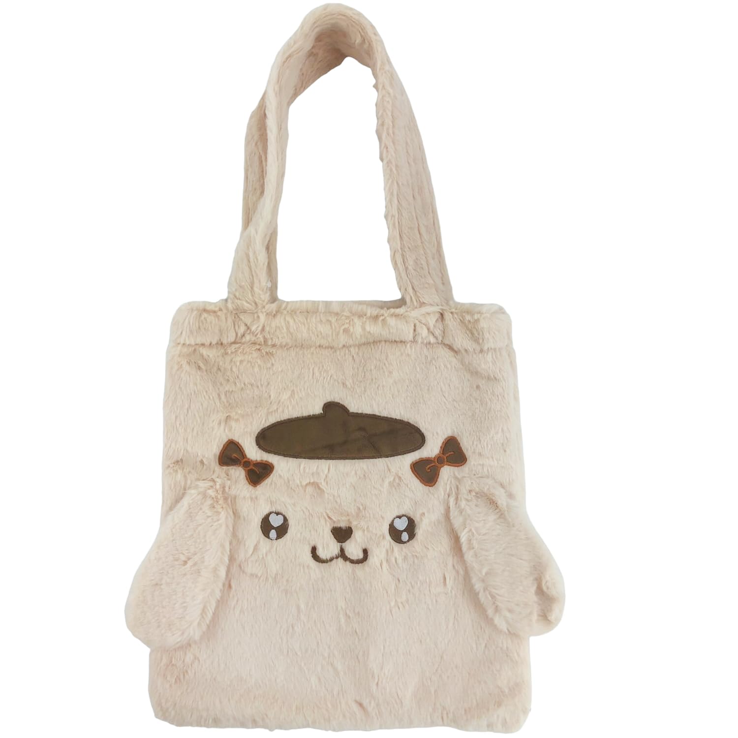

Yasuda Tsusho Sanrio Fluffy Fur Bag Fur Tote Bag Pom Pom Purin PN54 H380×W330