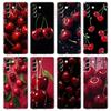 Cherries Cherry Fruit Phone Case For Samsung Galaxy S24 Ultra S23 FE S22 S20 S21 5G S10 S9 Plus S10E S8 Silicone Clear Cover