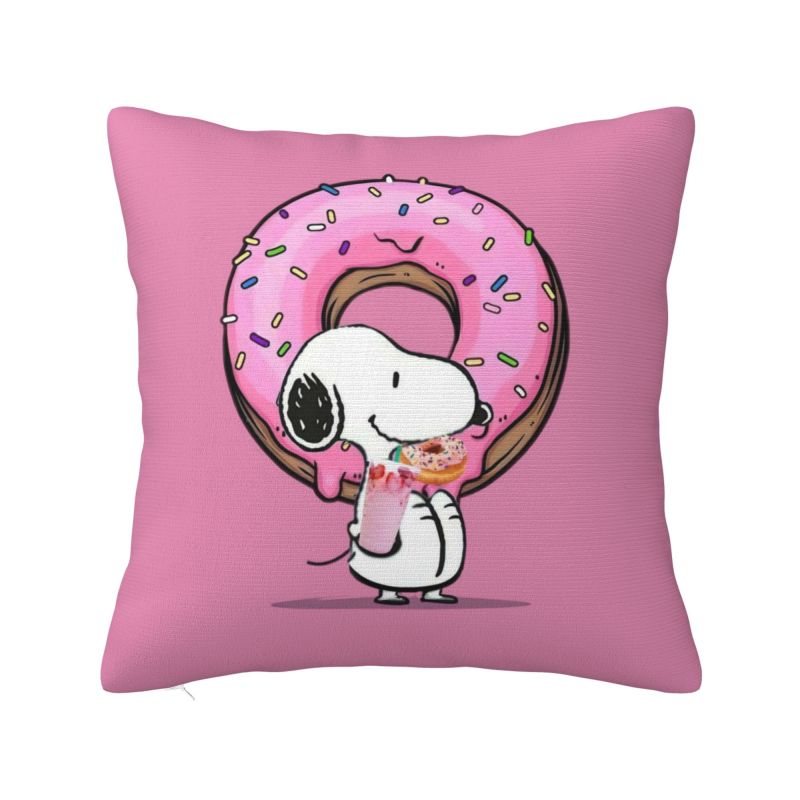 Пользовательская Наволочка с Рисунком Дисней Аниме Снупи Декор Спальни Современная Кавайная Собака Мультяшные Подушки для Дивана Квадратная Наволочка 12x12Inch