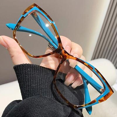 Women's Cat Eye Optical Glasses Fashion Ultralight Luxury Computer Eyeglasses Unisex Anti-blue Ray Plain Glasses Gafas
