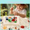 Archaeological Dig Diy Kit Gemstones Fossils For Kids Educational Treasure Play