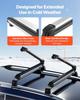 Ski & Snowboard Roof Rack, Carry up to 6 Pairs of Skis or 4 Snowboards, 2 PCS Aluminum Universal Car Roof Rack Top Holder with Lock & Rubber Padding