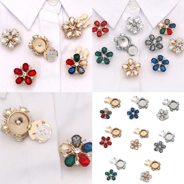 Versatile Dress Shirt Cufflinks With Sparkling Glass Accents And Premium Alloy Construction For Daily Use