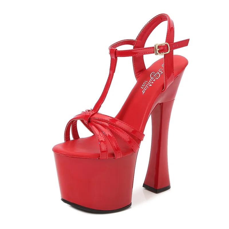 Fashion 2025 new nightclub super high heel sandals women's work shoes walking show steel pipe dance shoes waterproof platform