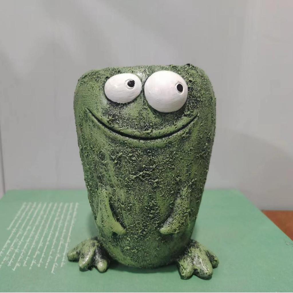 Cross-border Creative Frog Succulent Planter - Unique Decorative Ornament for Home Garden.