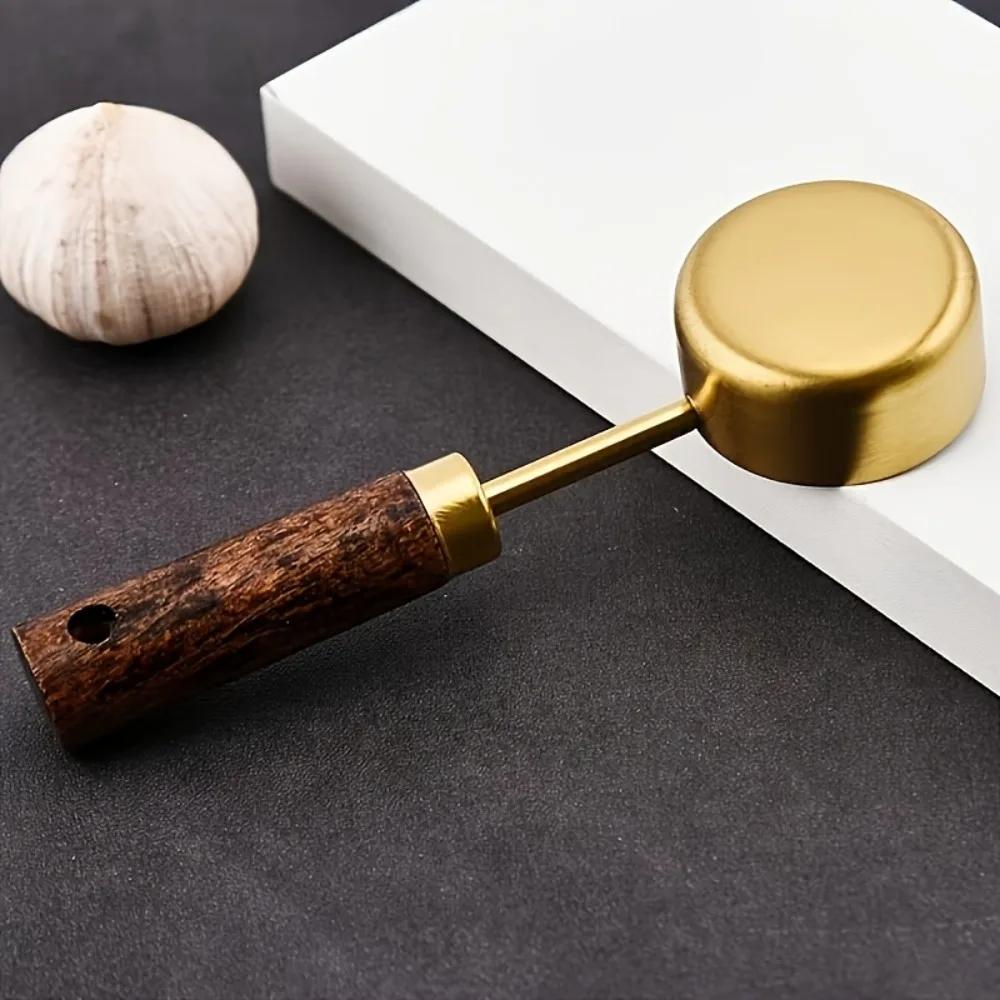 15ml Wooden Coffee Scoop Stainless Steel Long Handle Measuring Spoon for Coffee Tablespoon Kitchen Tool Cafe Decoration