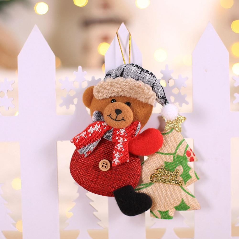 Decor Cute DIY Decorative Plush Doll Hanging Pendant Christmas Ornaments Christmas Tree Decoration
