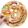 50 Cute Hand-Drawn Original Bread Dog Cartoon Stickers for Decorating Water Bottles and Phones