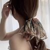 Französisches Twin Dream Chiffon Schleifen Stirnband × Samt Haargummi Geschenkbox | Vintage Blumen Spitzen Accessoires für Hochzeiten bis zur alltäglichen Eleganz-Aufwertung