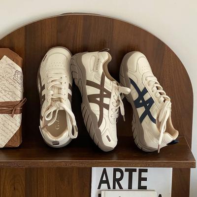 Miyou 2025 Autumn Light New Light Retro German Training Shoes Women's Versatile Casual Forrest Gump Shoes Platform Sports Shoes