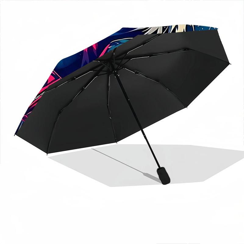 1pc Rogue Warrior Fashion Automatic Opening and Closing Cartoon Umbrella - Suitable for Various Occasions, Outdoor Activities, Lightweight and Du