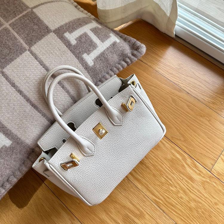 Bag Premium Platinum Bag Dreamy Purple TOGO Top Layer Cowhide Handbag Shoulder Crossbody Bag Versatile Women's Bag 20cm