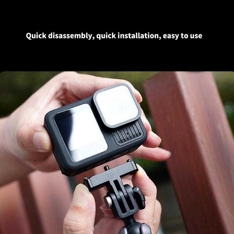 Aluminum Alloy Quick Mount for 13 Black, Magnetic Camera Adapter Double Claw/Ballhead Port Easily Release