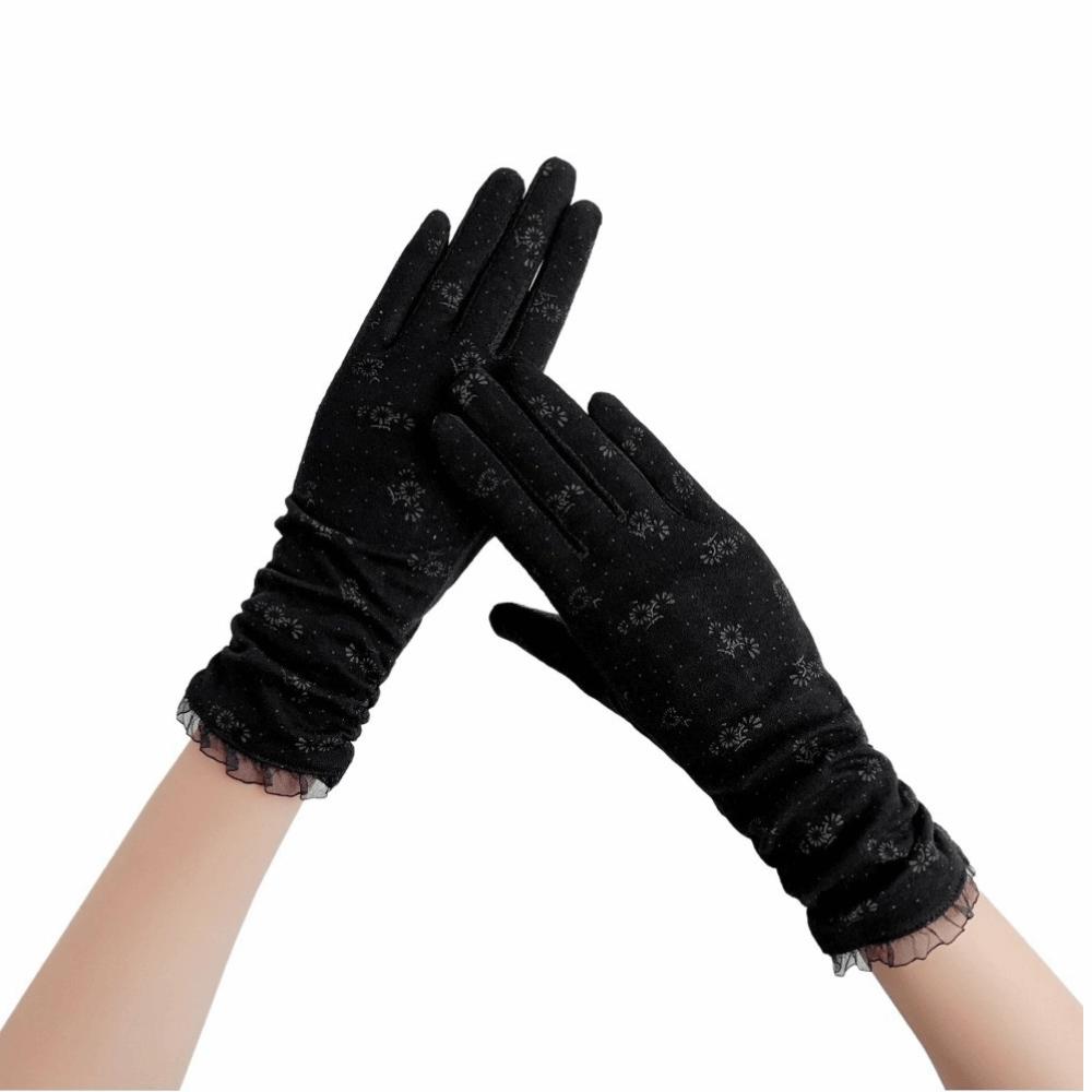 

Mid-length Sleeve Women s Summer Gloves Anti-UV Cycling DrivingGloves Dress-Up Accessories чёрный