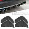 4pcs Car Rear Bumper Diffuser Fin Spoiler Lip Universal Auto Accessory