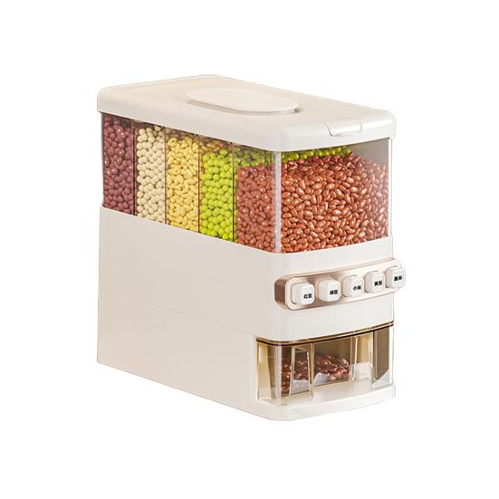 Rice Dispenser with Insect-Proof Seal Moisture-Proof Design Food-Grade Plastic Ultra-Large Capacity