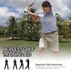 Rubber Golf Rubber Hand Shape Grip Corrector Non-Slip Golf Practice Pole Grip Right Hand Lightweight Golf Swing Training Grip