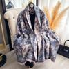 Women's Faux Cashmere Shawl Warm Neck Protection Jacquard Scarf Wrap Autumn Winter Style Functional Blanket
