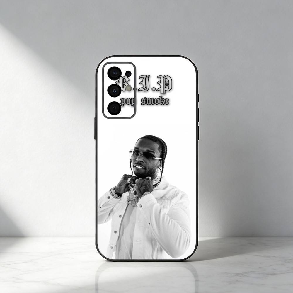 

Brooklyn Drill P-Pop Smoke-e Rapper Phone Case For Samsung S25,S24,S21,S22,S23,S20,Ultra,S26,Plus,Fe,Note,5G Black Cover Samsung S24ULTRA