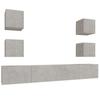 VidaXL TV Furniture Set 6 Pcs Concrete Grey Engineered Wood 3114265