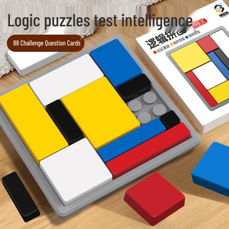 Children's Educational Logic Puzzle Blocks: Parent-Child Intelligence Development Game
