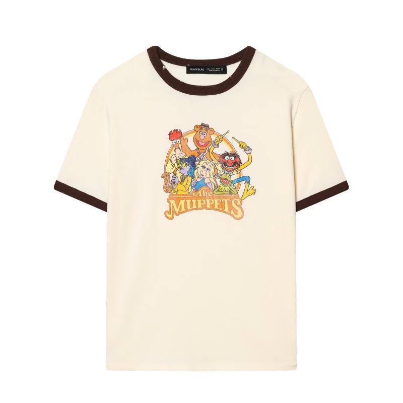 

2026 Spring European & American Cartoon Character Short Sleeve T-shirt - Versatile Fashion Medium