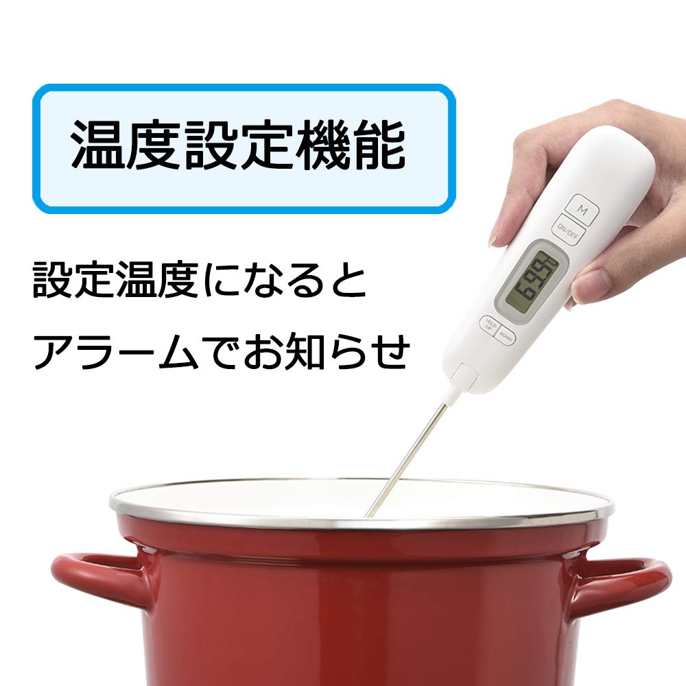 OHM (OHM Electric) Cooking Thermometer, Foldable, COK-Z200W 08-1278 OHM