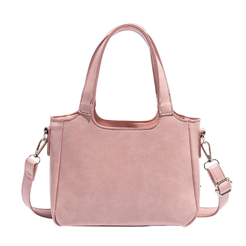 Large Capacity Pink Tote Bag for Women 2025 New Commuting Handbag Single Shoulder Crossbody Bag