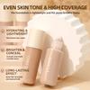 Liquid Foundation Oil-controlling Concealer Long-lasting Makeup, Waterproof for Dry Skin and Oily Skin, Foundation Cream Makeup