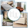 Couch Stoppers to Prevent Sliding Adjustable Spacer Blocker for Furniture Headboard Wall Protectors for Sofa Dresser Nightstand
