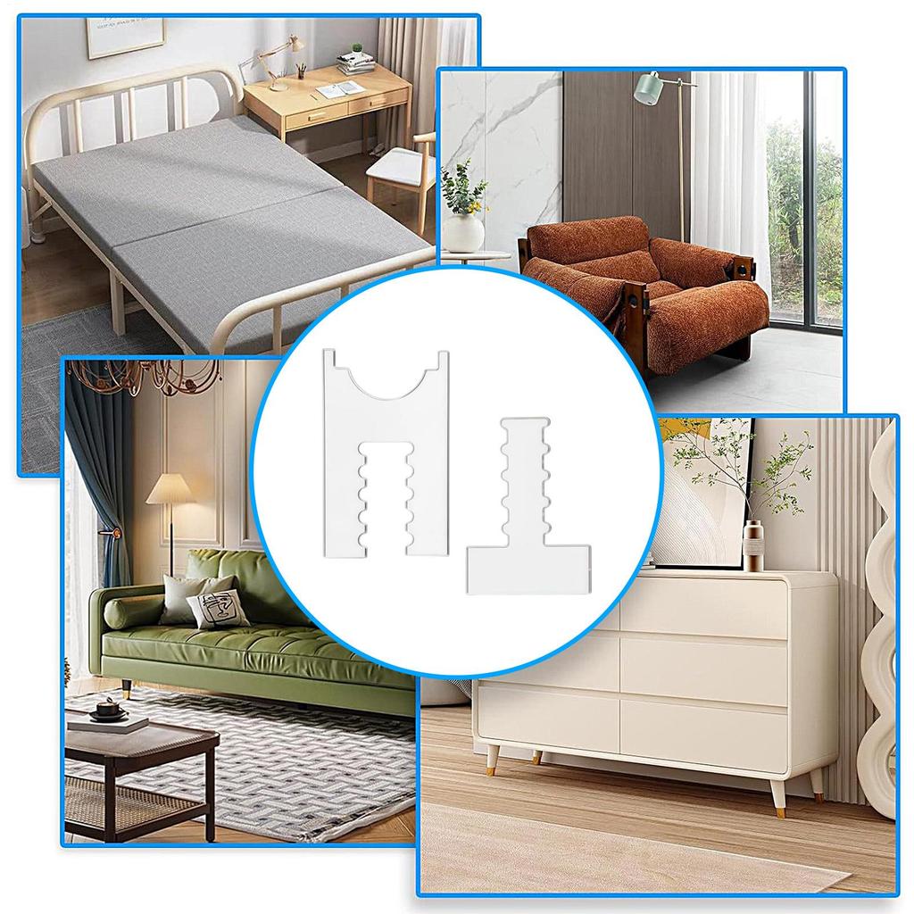 Couch Stoppers to Prevent Sliding Adjustable Spacer Blocker for Furniture Headboard Wall Protectors for Sofa Dresser Nightstand