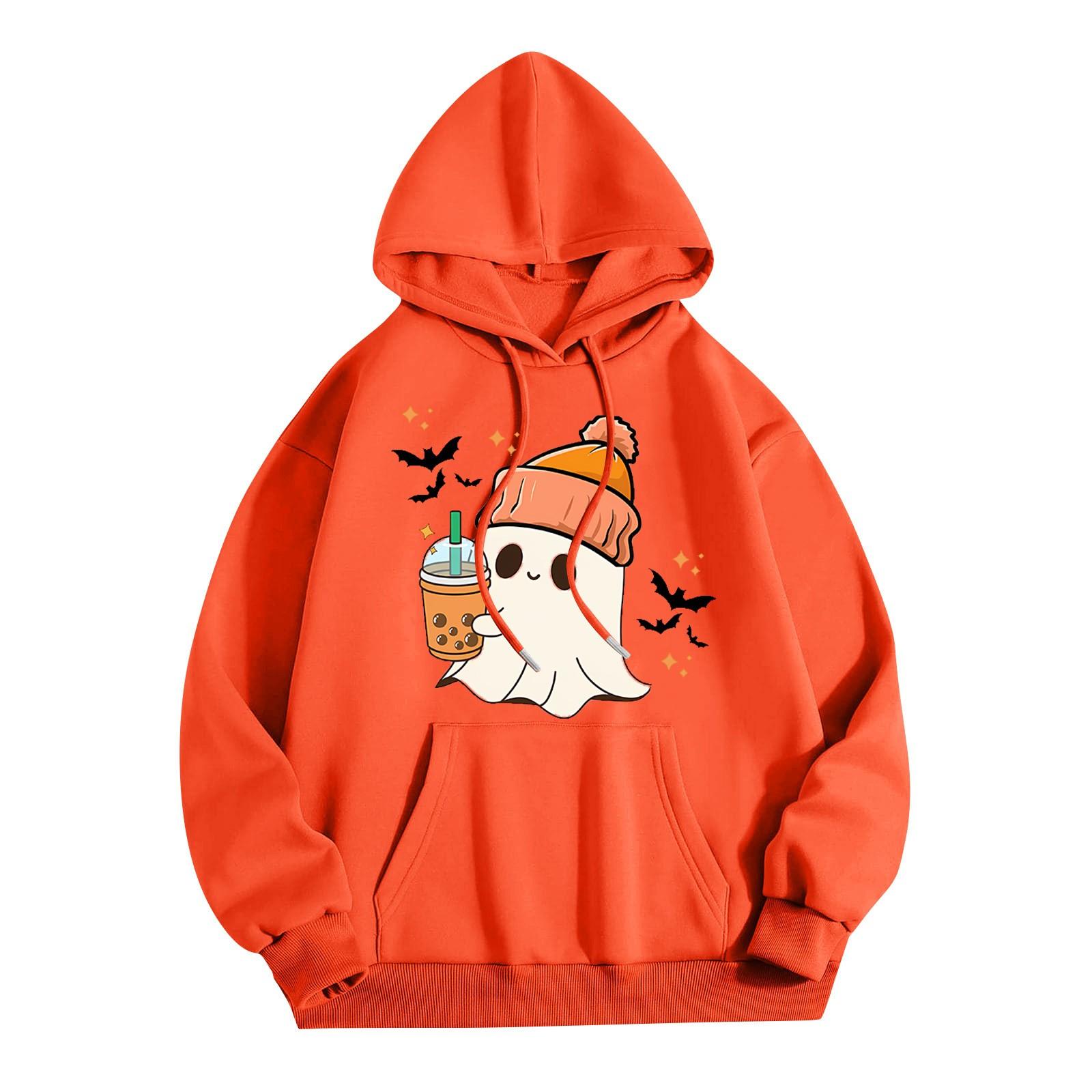 

Женская модная повседневная универсальная повседневная толстовка с капюшоном, повседневная толстовка с длинными рукавами и нашивками сверху XXL оранжевый