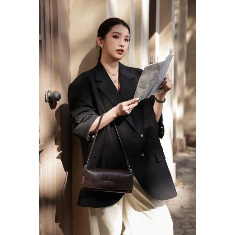 

Женская модная прямоугольная сумка через плечо на одно плечо кофейный