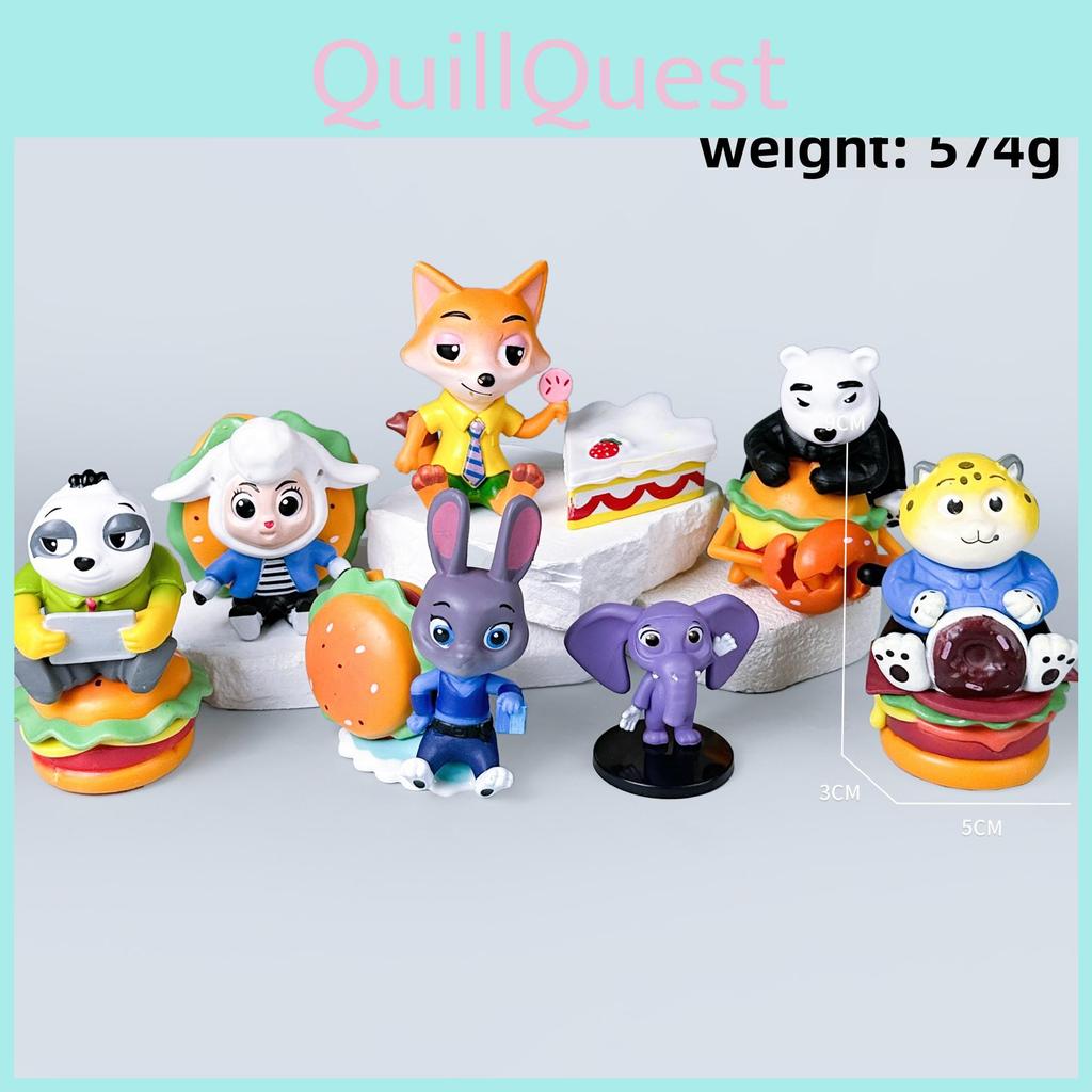Zootopia Pvc Collectible Figures With Articulated Joints For Toy Enthusiasts
