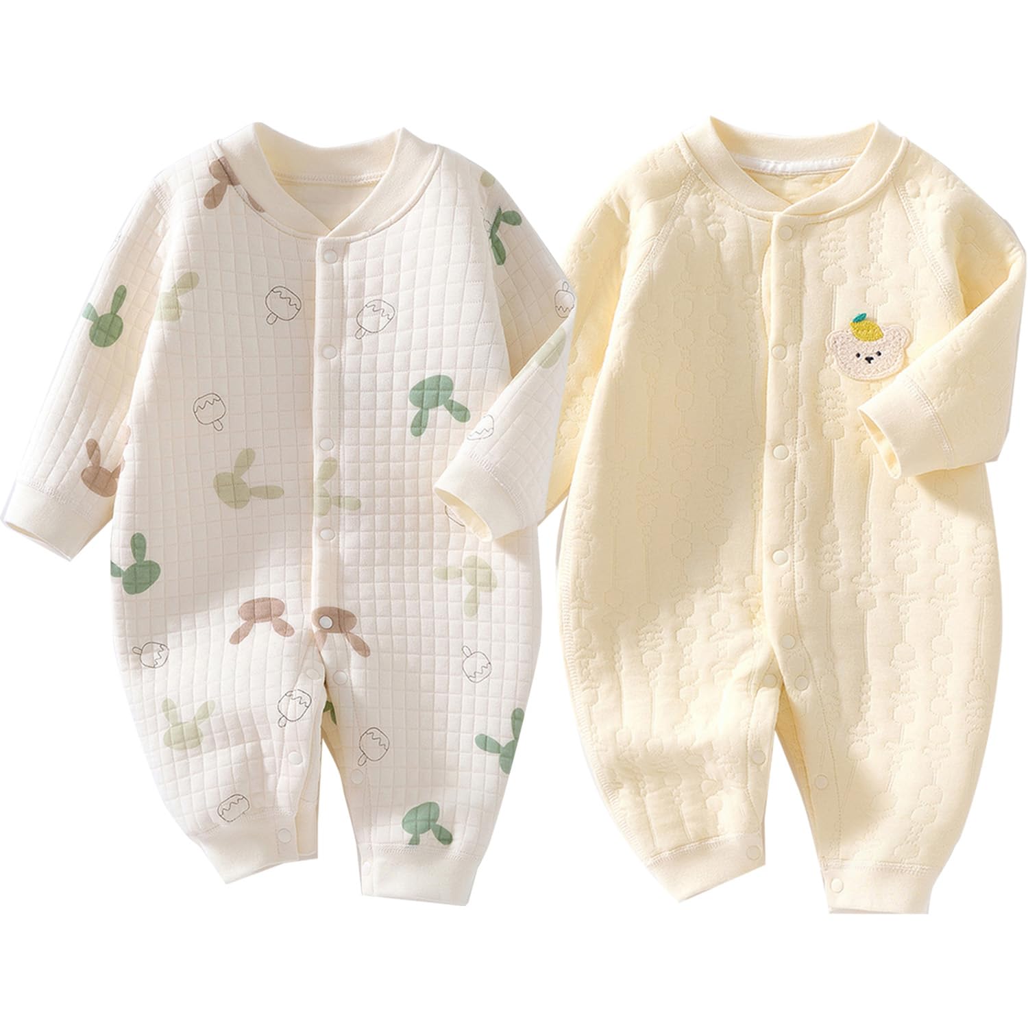 

Long Sleeve Baby Newborn Front Cute Newborn Baby Girl Baby Shower Cute Sizes Months [miniGray] Coveralls, 2-Piece Set, Cotton, Clothes, Opening,