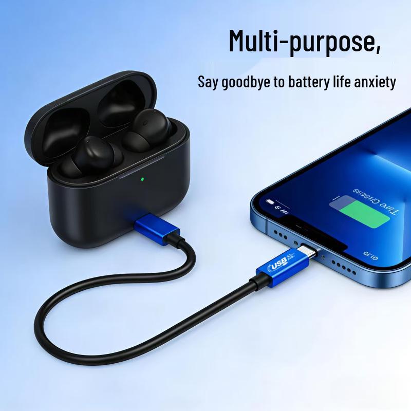USB4 40G High-Speed Dual-Head Type-C Cable, 240W Compatible for Computers and Mobile Phones