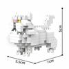 KNEW BUILT Panda Pavone Volpe Pinguino Animale Domestico Gatto Cane Micro Mini Giocattoli da Costruzione-Decorazione Festa Amata dai Bambini,Regalo di Natale,Assemblaggio Puzzle