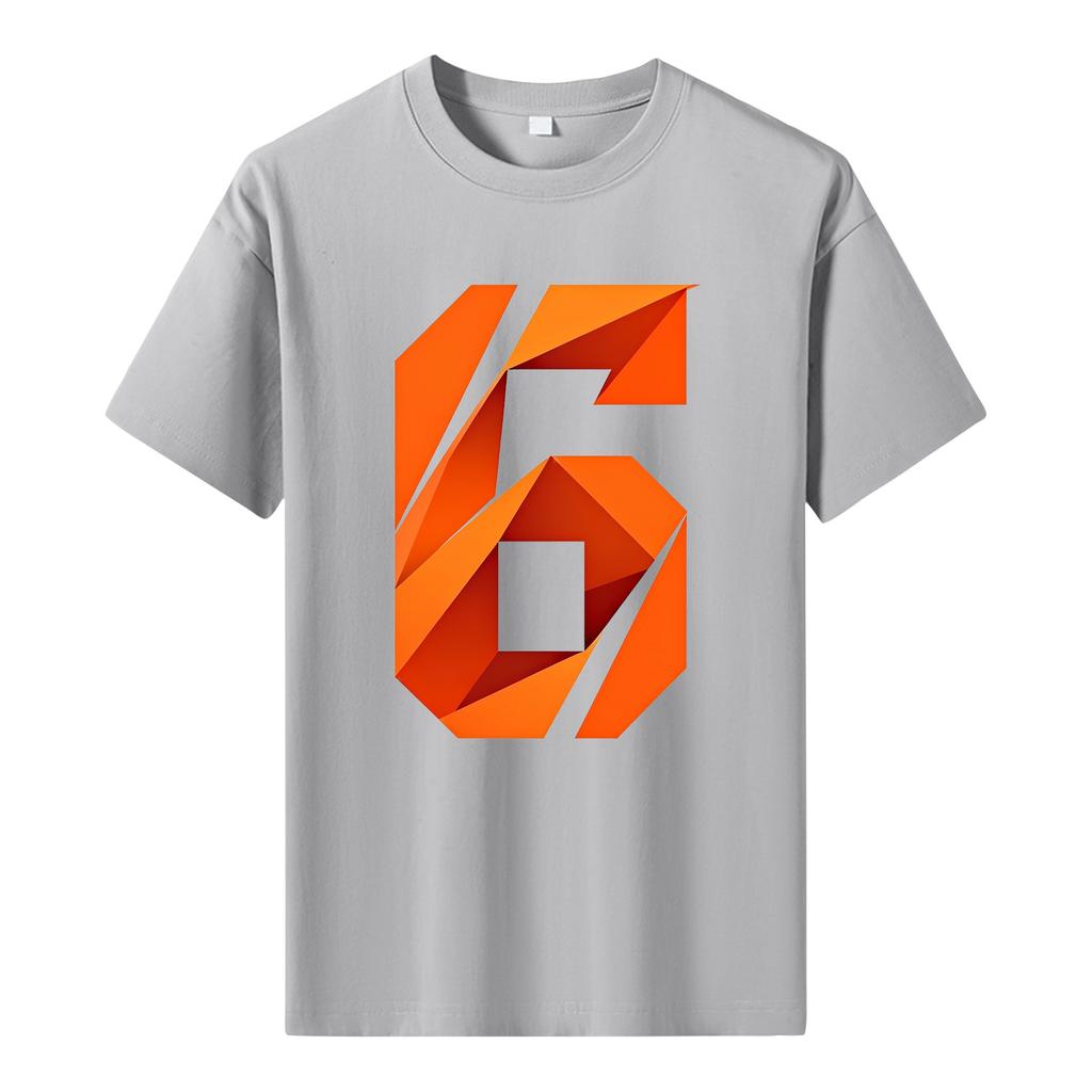 Pánské tištěné tričko s krátkým rukávem Pánský volný ležérní top s krátkým rukávem