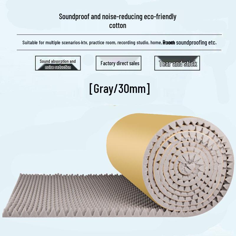 Self-Adhesive Soundproof Wave Panel for Home and Studio