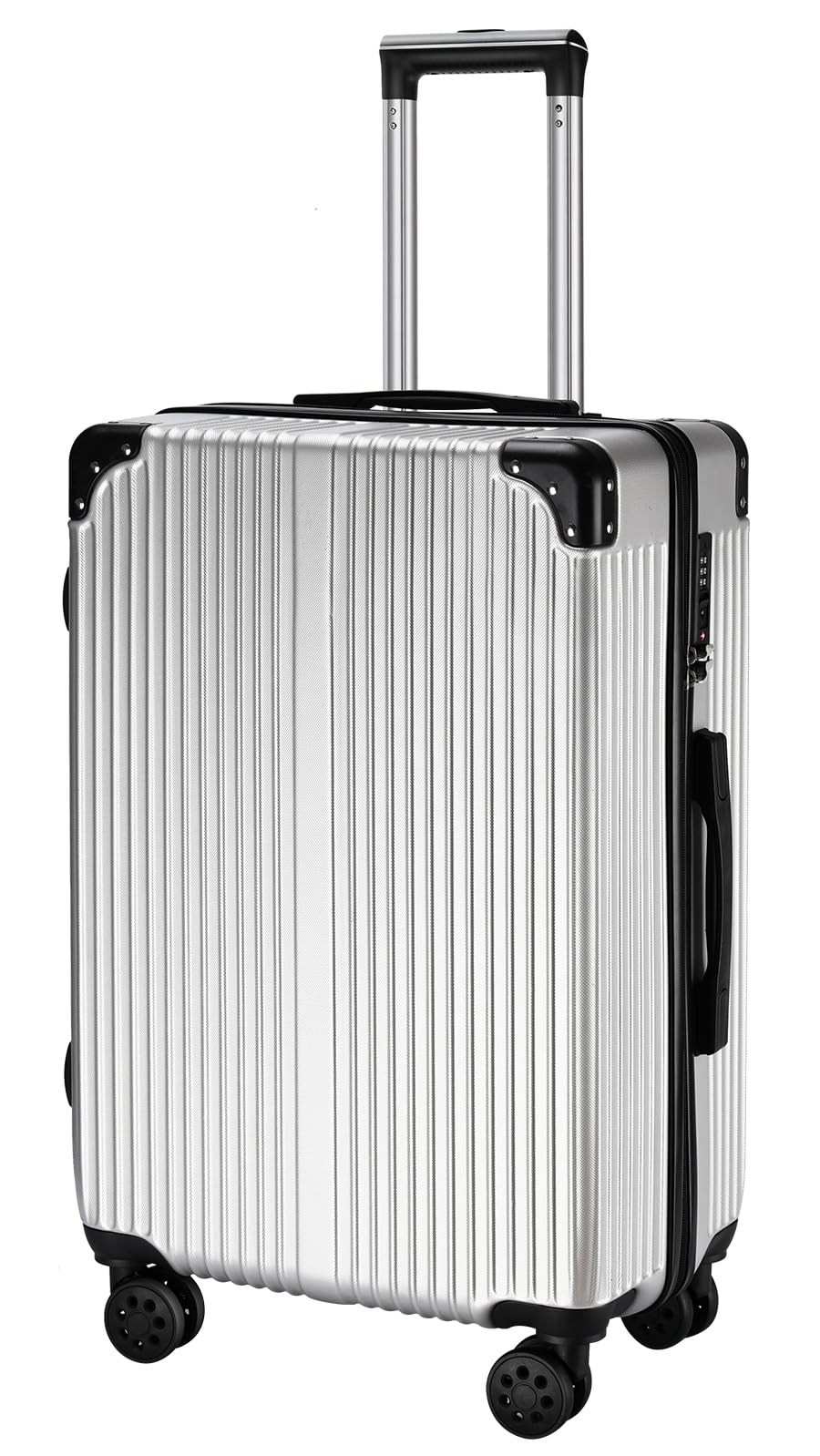 

Carry Ultra 360 Degree Quiet Double Equipped with TSA Travel Business 908 [WEGRET] Suitcase, Case, Carry-on Bag, Carry-on Zipper, Lightweight, Zipper, срібний