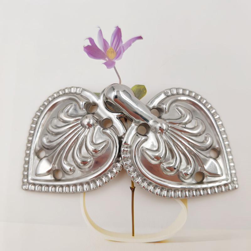 Chinese Retro Floral Metal Buckle Cardigan Qipao Buttons - DIY Clothing Accessories