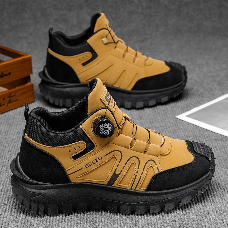 

Outdoor Men Mountaining Boots Four Seasons Hot Sale Men Wear-resistant Sneakers Non Slip Comforts Safety Ankle Boots Plus 39-48 39 коричневый