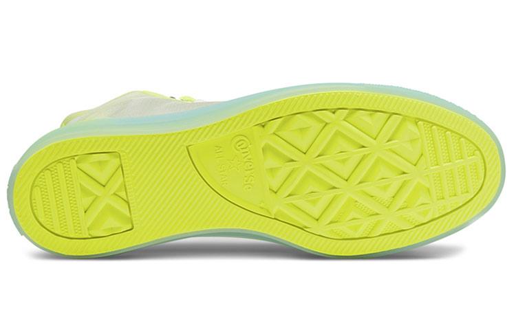 Converse Translucent Mesh Utility Chuck Taylor All Star High Top Volt White 'Yellow Blue White' Women's 567369C