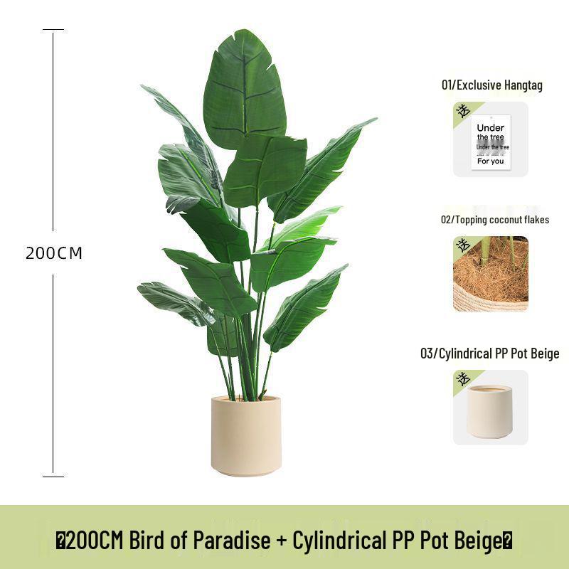 Bird of Paradise Indoor Artificial Floor Plant - Luxurious Bionic Greenery Decor for Living Room
