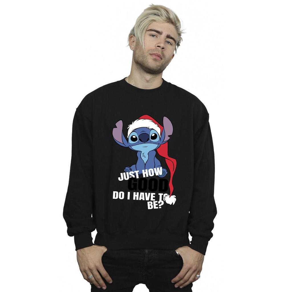 Disney Mens Lilo & Stitch Just How Good Sweatshirt