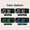 Brightness Adjustment Large Digital Clock Voice Control Alarm Clock  for Living Room