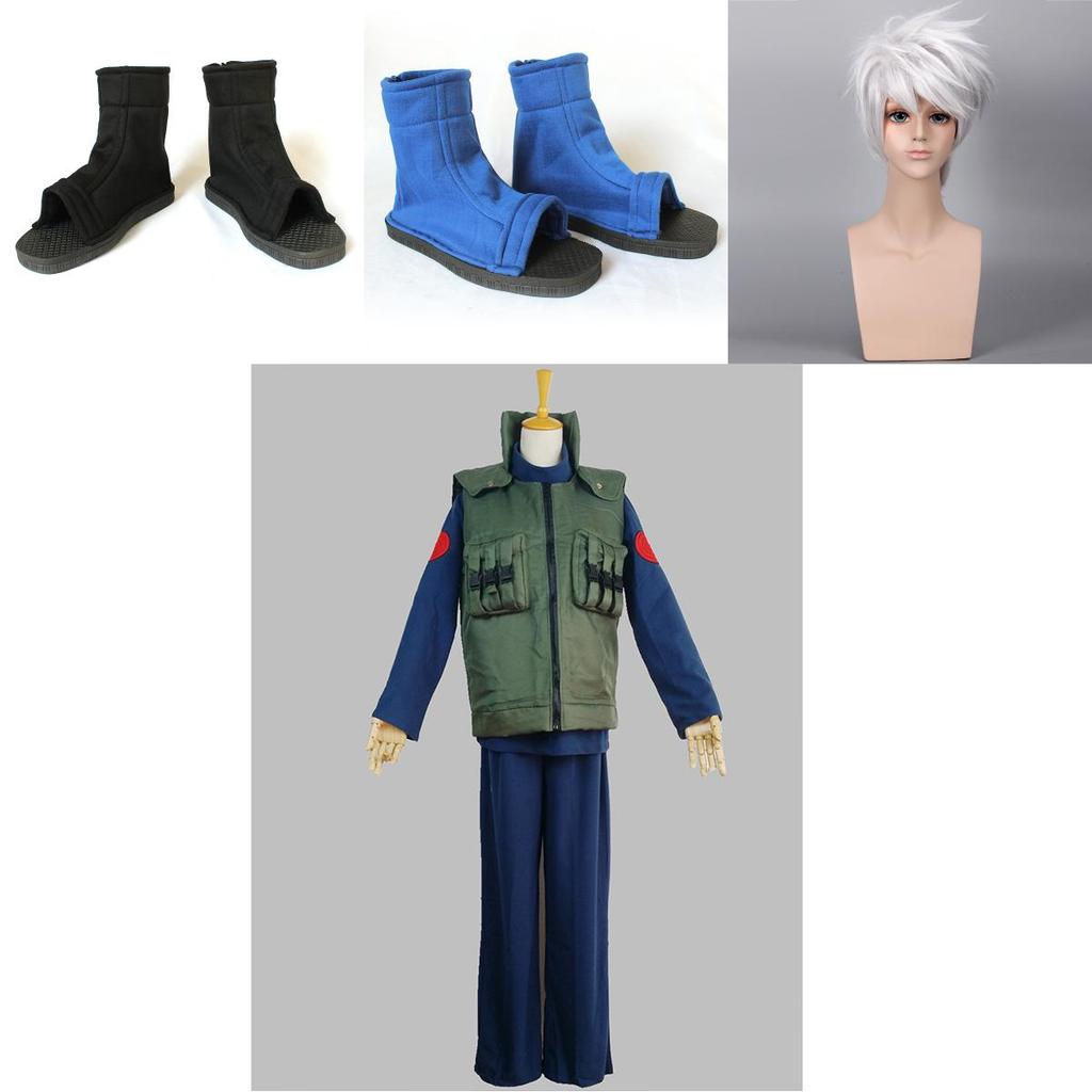 Premium Quality New Naruto Cosplay Costume Kakashi Hatake Full Suit For Halloween