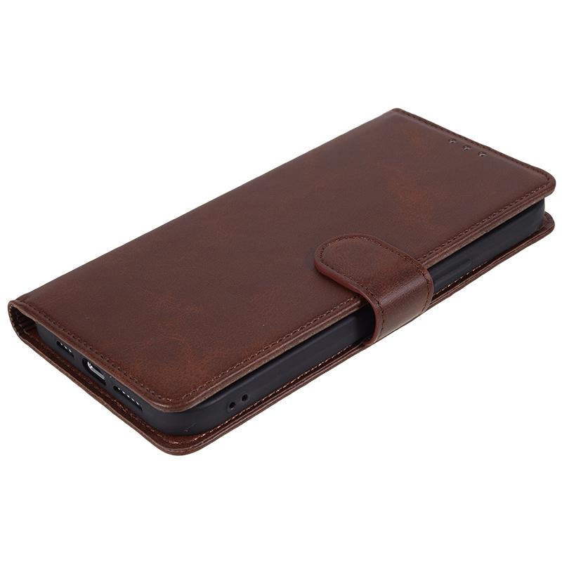 PU Leather Phone Case for Nokia G22 Magnetic Clasp Calf Texture Wallet Stand Phone Cover